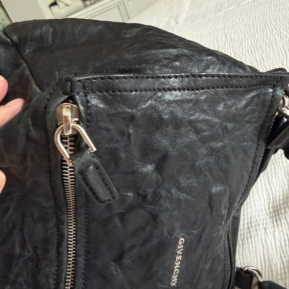 Givenchy Pandora Black Leather Crinkle Bag